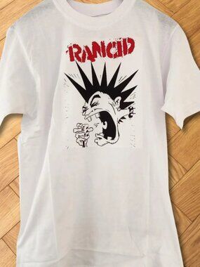 Rancid Mohawk Punk Rock Graphic Tee Skunx Streetwear Aesthetic